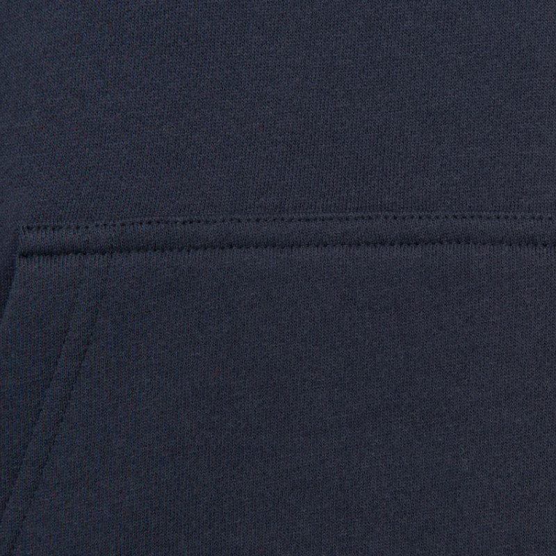 Толстовка с капюшоном оверсайз «Berlin» унисекс, темно-синий