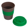 Стакан с силиконовой крышкой "Cafe", зеленый