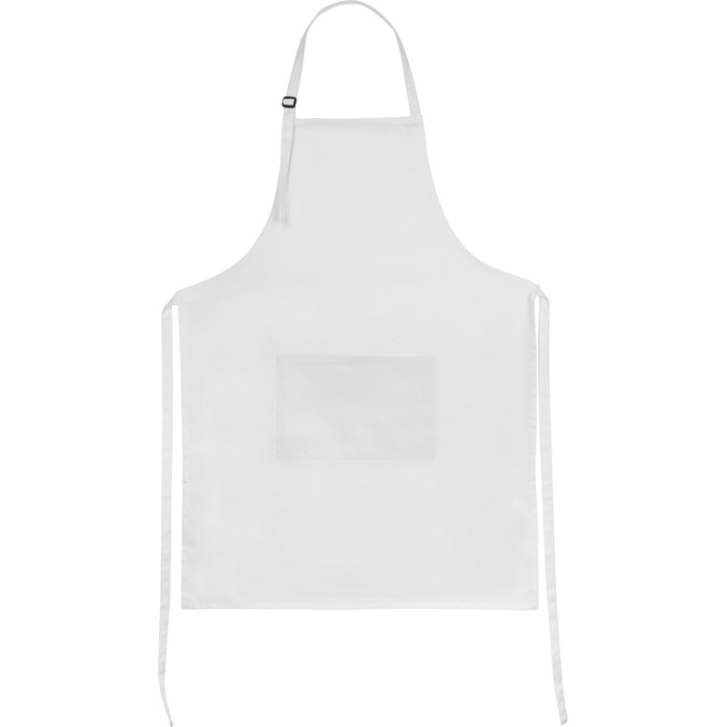 Хлопковый фартук 180gsm, белый