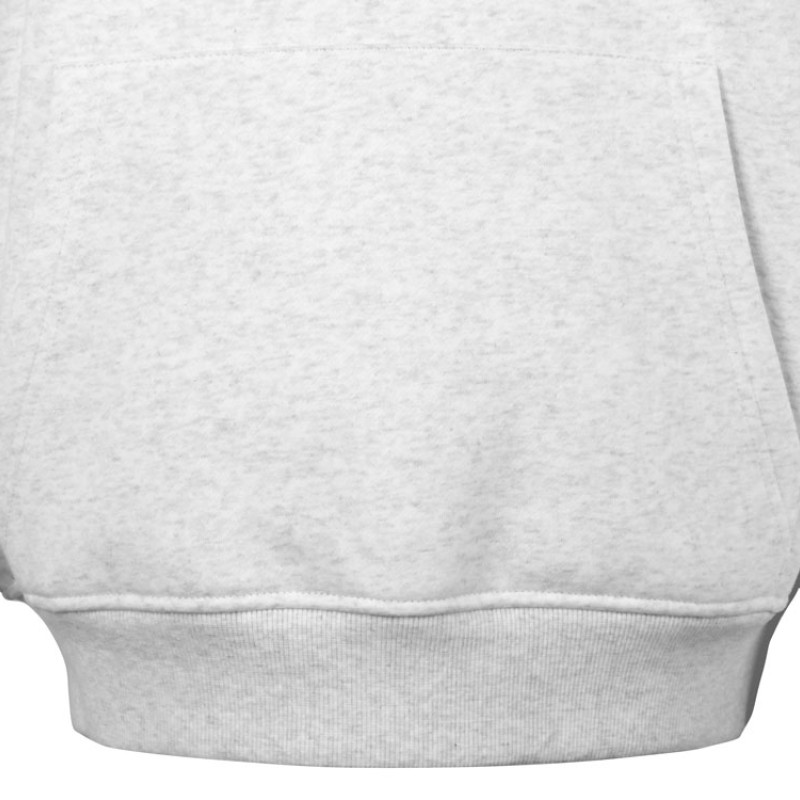 Толстовка с капюшоном оверсайз «Berlin» унисекс, белый меланж