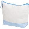 Косметичка хлопковая Cotton, белый/голубой