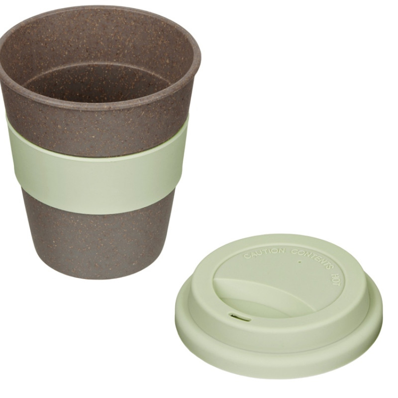 Стакан с силиконовой крышкой "Cafe", olive