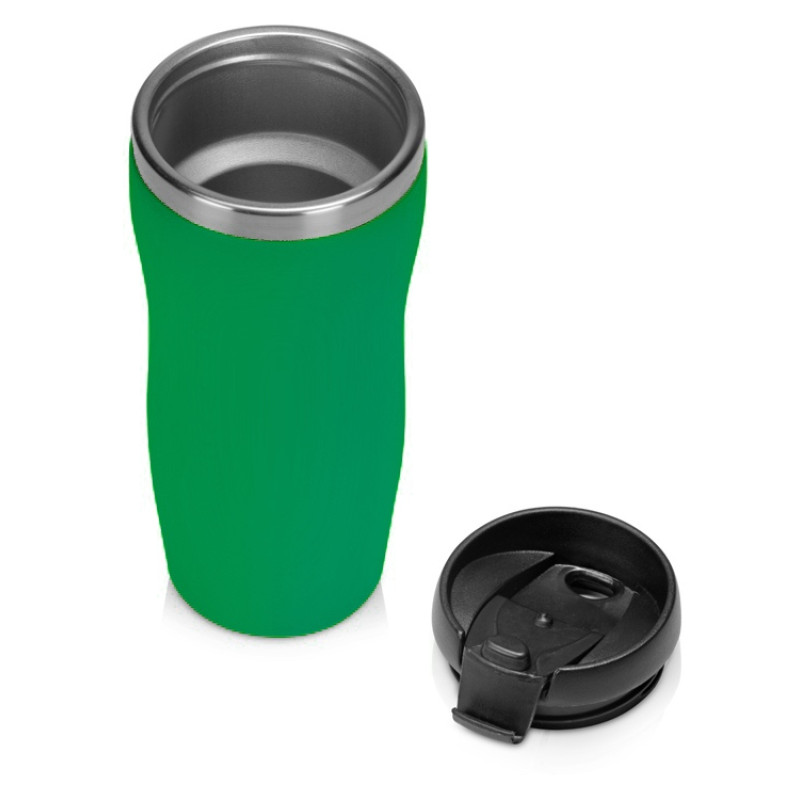 Термокружка "Mony Steel" 350 мл, soft touch, зеленый Термокружка "Mony Steel" 350 мл, soft touch, зеленый