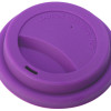 Стакан с силиконовой крышкой "Cafe", фиолетовый