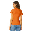 Футболка "Heavy Super Club" женская с V-образным вырезом, оранжевый