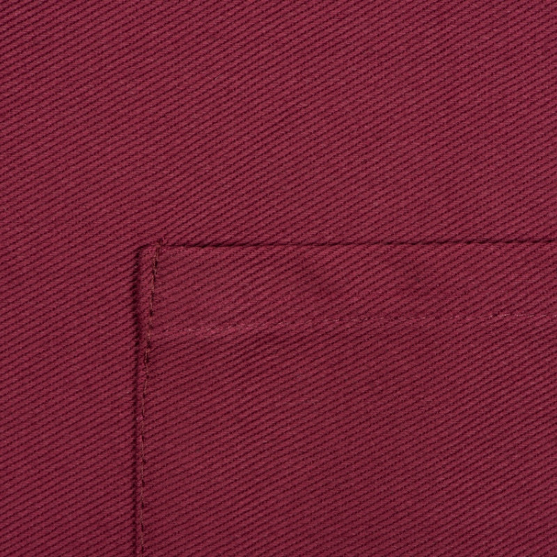 Хлопковый фартук Delight с карманом и регулируемыми завязками, бургунди