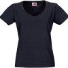 Футболка "Heavy Super Club" женская с V-образным вырезом, темно-синий