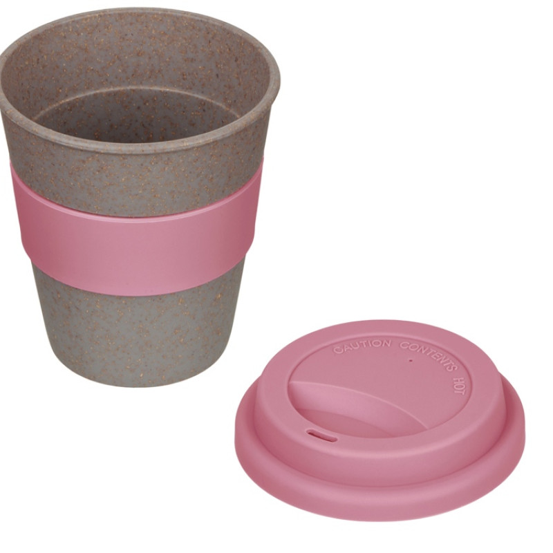 Стакан с силиконовой крышкой "Cafe", dust pink