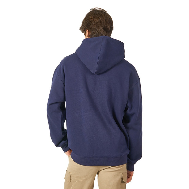 Толстовка с капюшоном оверсайз «Berlin» унисекс, темно-синий