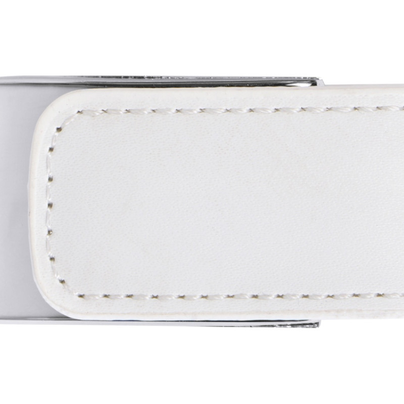 Флеш-карта USB 2.0 16 Gb с магнитным замком "Vigo", белый/серебристый