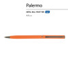 Ручка шариковая автоматическая BrunoVisconti® "PALERMO" цвет корпуса оранжевый, soft-touch, 0.7 мм