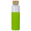 Бутылка для воды стеклянная "Refine", в чехле, 550 мл, зеленое яблоко