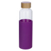Бутылка для воды стеклянная "Refine", в чехле, 550 мл, фиолетовый