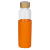 Бутылка для воды стеклянная "Refine", в чехле, 550 мл, оранжевый