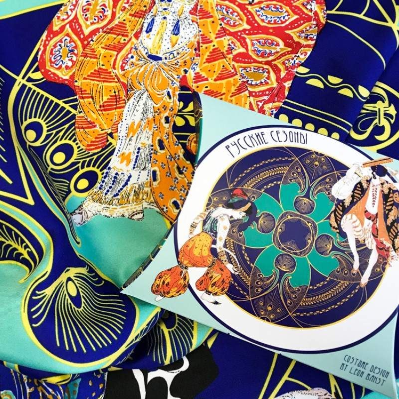 Платок "Русские сезоны. Леон Бакст"