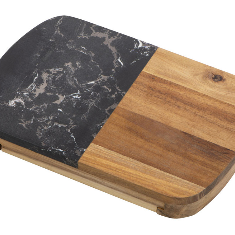 Набор для сыра в подарочной коробке из акации и мрамора "Date"