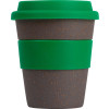 Стакан с силиконовой крышкой "Cafe", зеленый