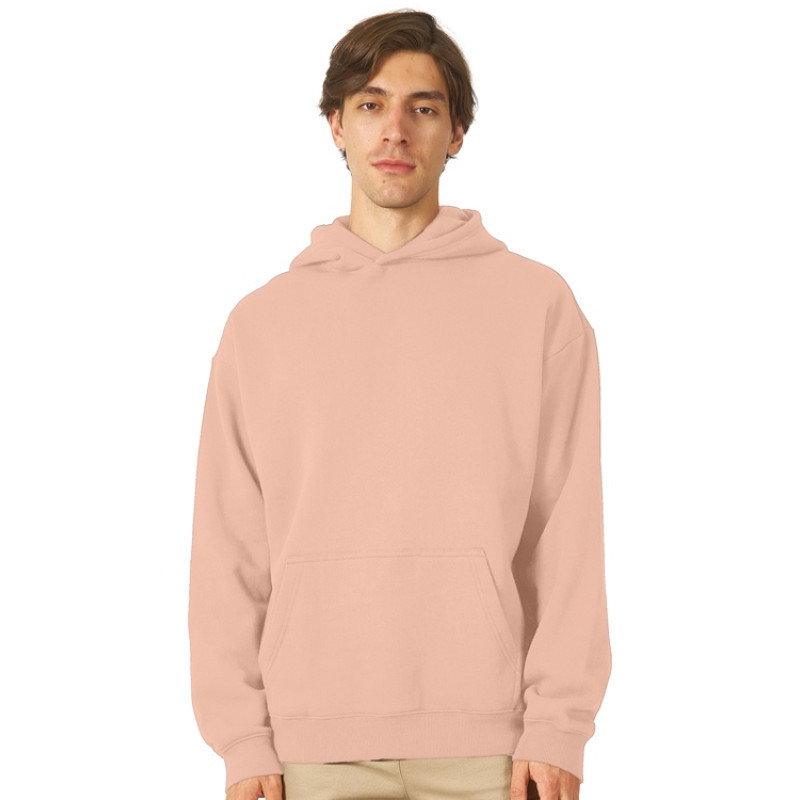 Толстовка с капюшоном оверсайз «Berlin» унисекс, лосось