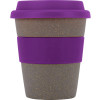 Стакан с силиконовой крышкой "Cafe", фиолетовый