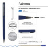 Ручка шариковая автоматическая BrunoVisconti® "PALERMO" цвет корпуса темно-синий, soft-touch, 0.7 мм