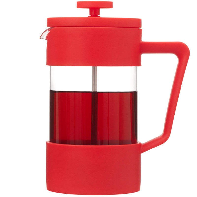 Пластиковый френч-пресс "Intense", 600мл, красный