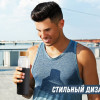 Бутылка для воды стеклянная "Refine", в чехле, 550 мл, черный Бутылка для воды стеклянная "Refine", в чехле, 550 мл, черный