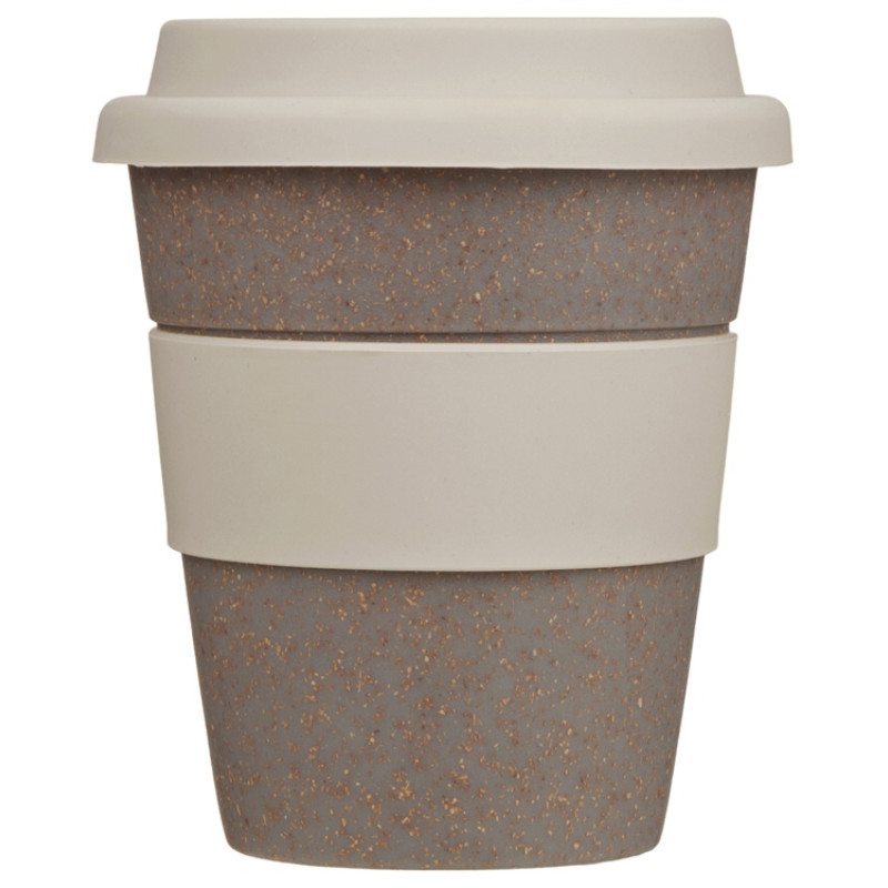 Стакан с силиконовой крышкой "Cafe", beige