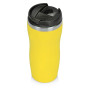 Термокружка "Mony Steel" 350 мл, soft touch, желтый