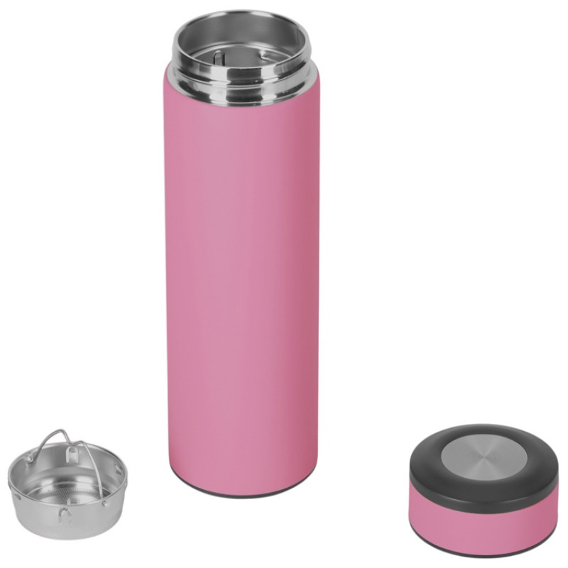 Термос «Confident» с покрытием soft-touch 420мл, пыльная роза