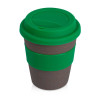 Стакан с силиконовой крышкой "Cafe", зеленый