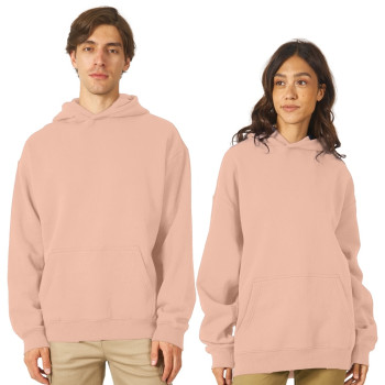 Толстовка с капюшоном оверсайз «Berlin» унисекс, лосось