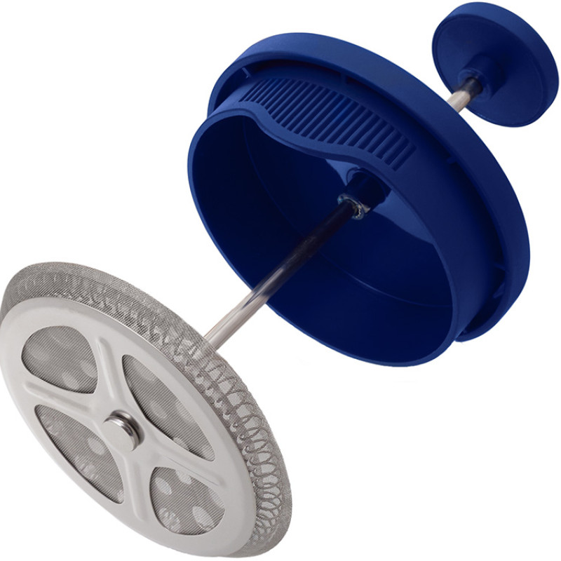 Пластиковый френч-пресс "Intense", 600мл, темно-синий