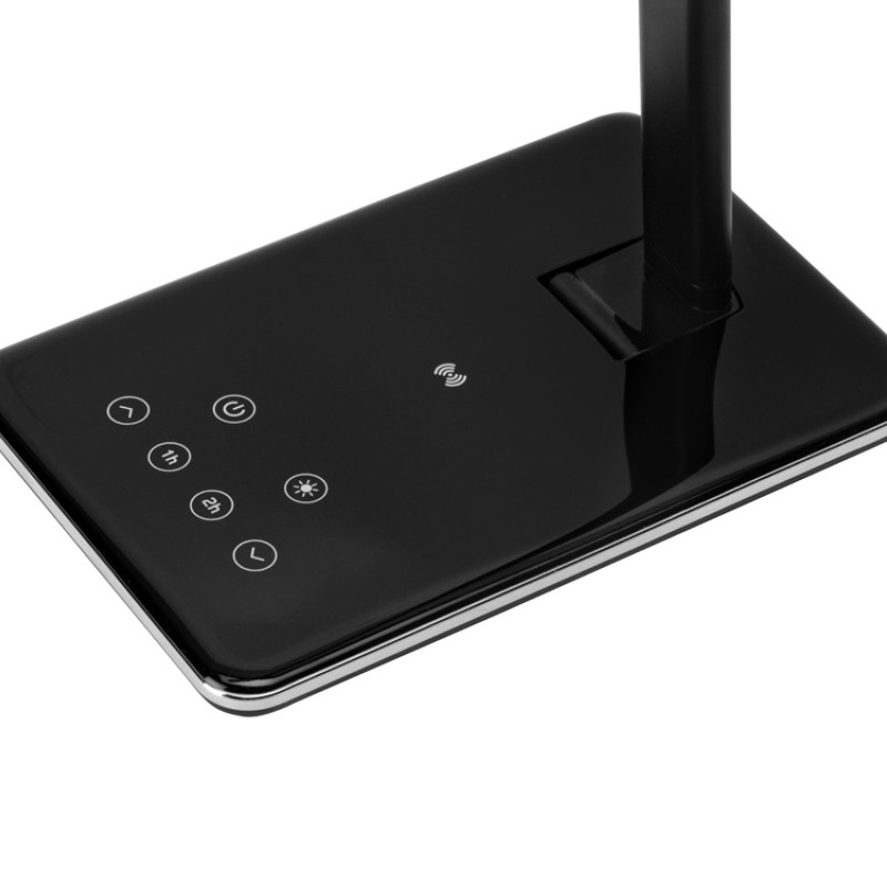 Настольная лампа с функцией беспроводной зарядки "Starline", черный