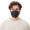 Маска для лица многоразовая из хлопка, анатомической формы, черный