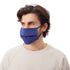 Маска для лица многоразовая из хлопка, синий