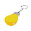 Брелок-рулетка для ключей "Лампочка", желтый/серебристый