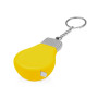 Брелок-рулетка для ключей "Лампочка", желтый/серебристый