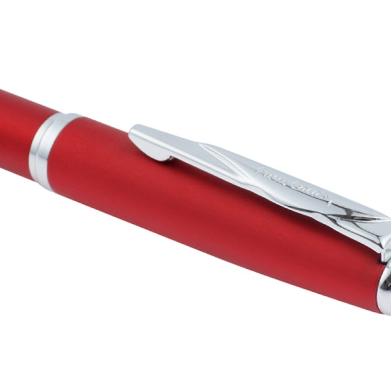 Ручка шариковая Pierre Cardin GAMME Classic с поворотным механизмом, красный матовый/серебро