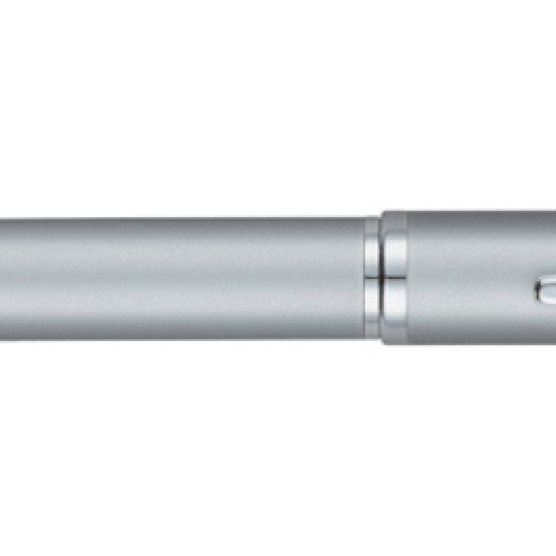 Ручка шариковая Pierre Cardin GAMME Classic с поворотным механизмом, серебряный матовый/серебро