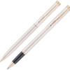Набор Pierre Cardin PEN&PEN: ручка шариковая + роллер. Цвет - серебристо-бежевый. Упаковка Е.