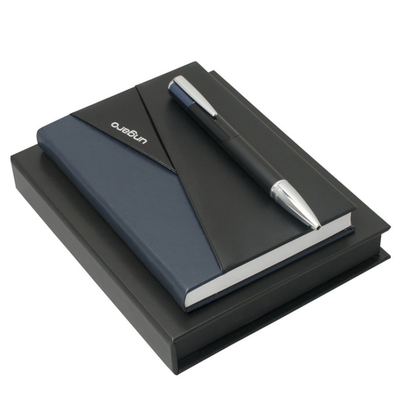 Набор: блокнот A6, ручка шариковая. Ungaro