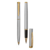 Набор Pierre Cardin PEN&PEN: ручка шариковая + роллер. Цвет - серебристо-бежевый. Упаковка Е.
