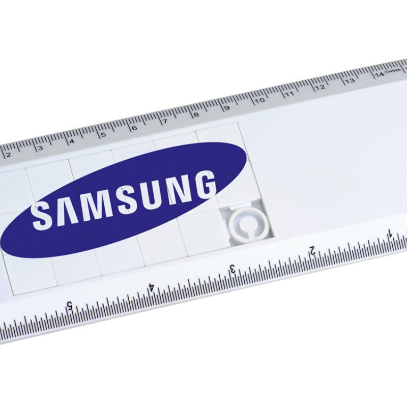 Линейка с игрой «Пятнашки», белый