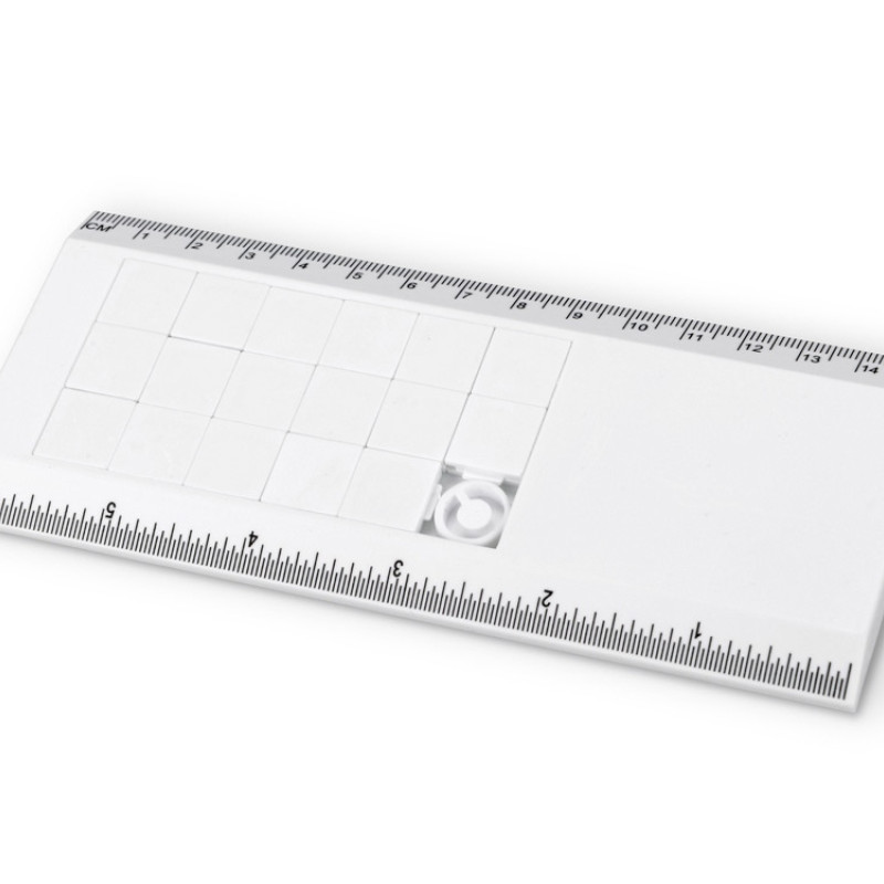 Линейка с игрой «Пятнашки», белый