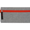 Универсальный пенал из переработанного полиэстера RPET "Holder", серый/красный