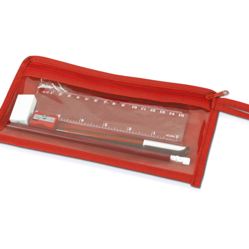 Набор канцелярский "Хелла", красный