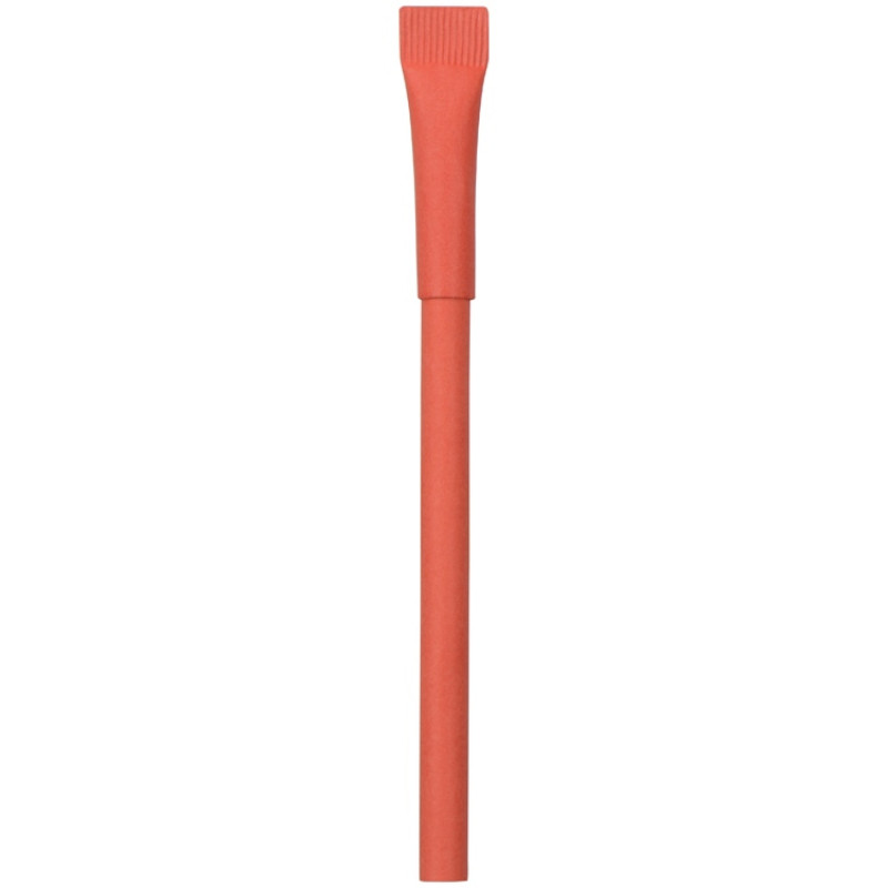 Ручка картонная с колпачком "Recycled", красный