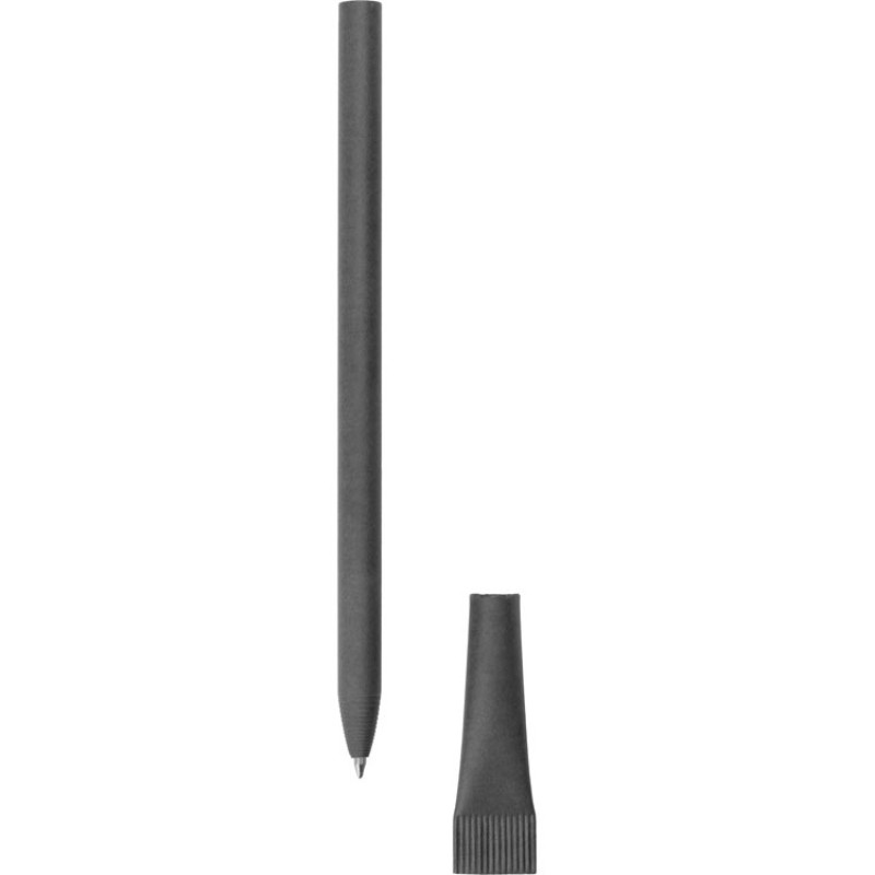 Ручка картонная с колпачком "Recycled", темно-серый