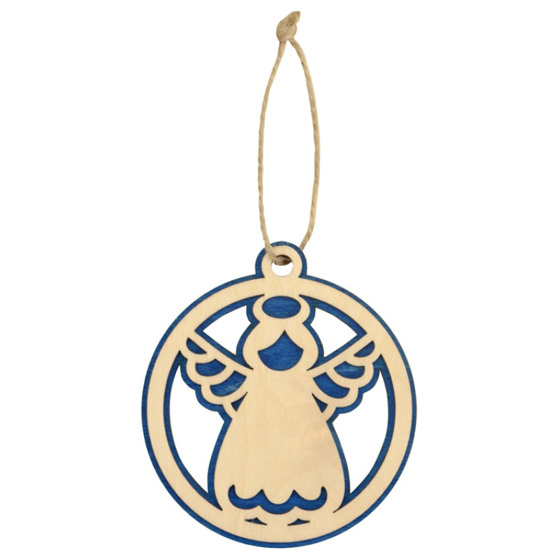 Подвеска деревянная «Рождественский ангел»