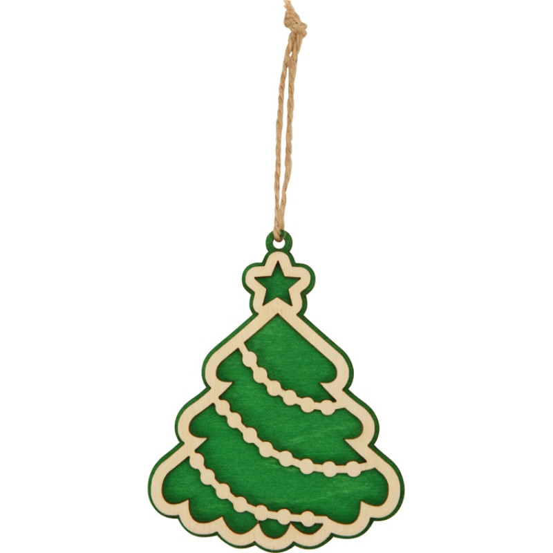 Подвеска деревянная "Новогодняя ёлочка"